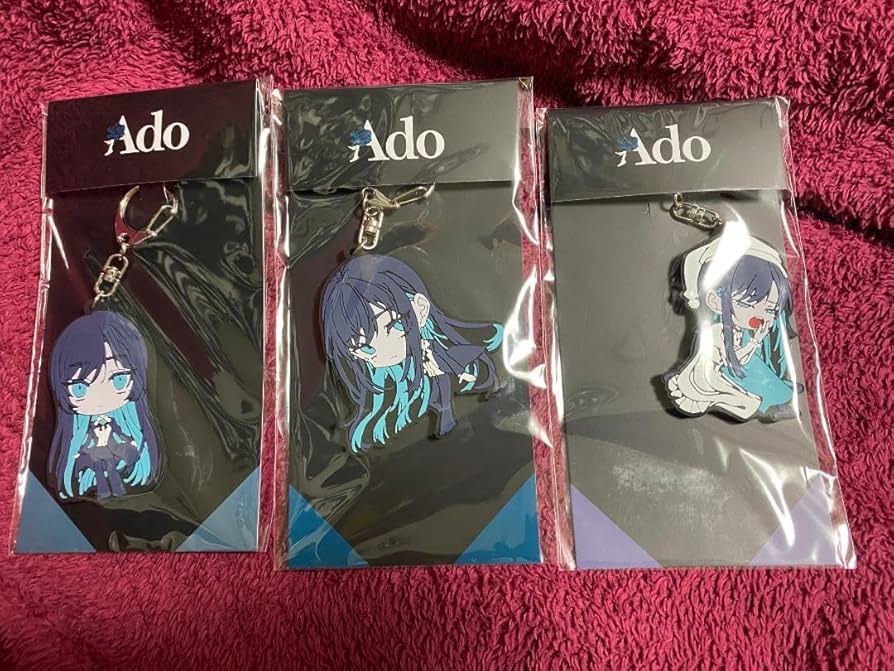 Ado 残夢 POPUPSTORE ミニキャラ ラバーキーホルダー 3種セット Ado ポップアップストア残夢ミニキャララバーキーホルダー3セット